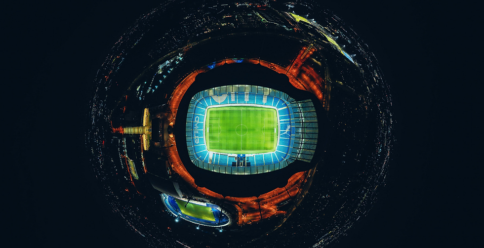 Stadium photographed from above