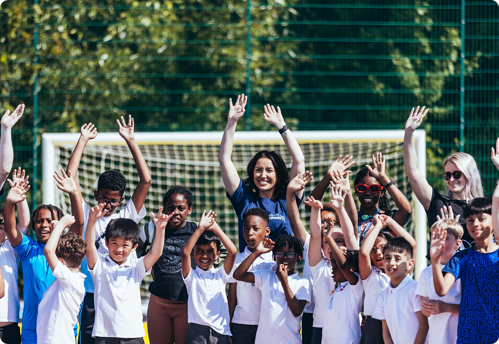 City in the community with kids