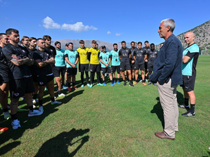 Players train at the new CFA Palermo for the very first time